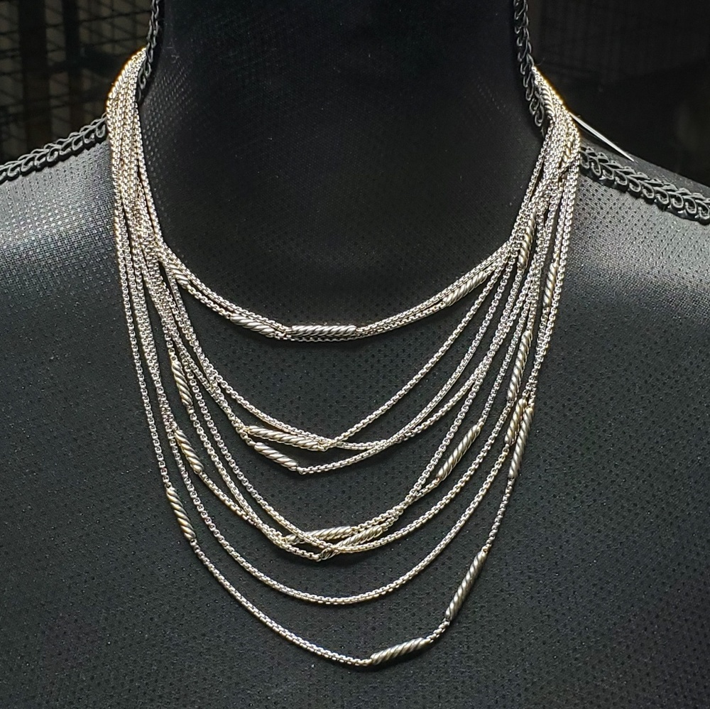 David Yurman 5 Row "Willow" Chain Sterling Silver